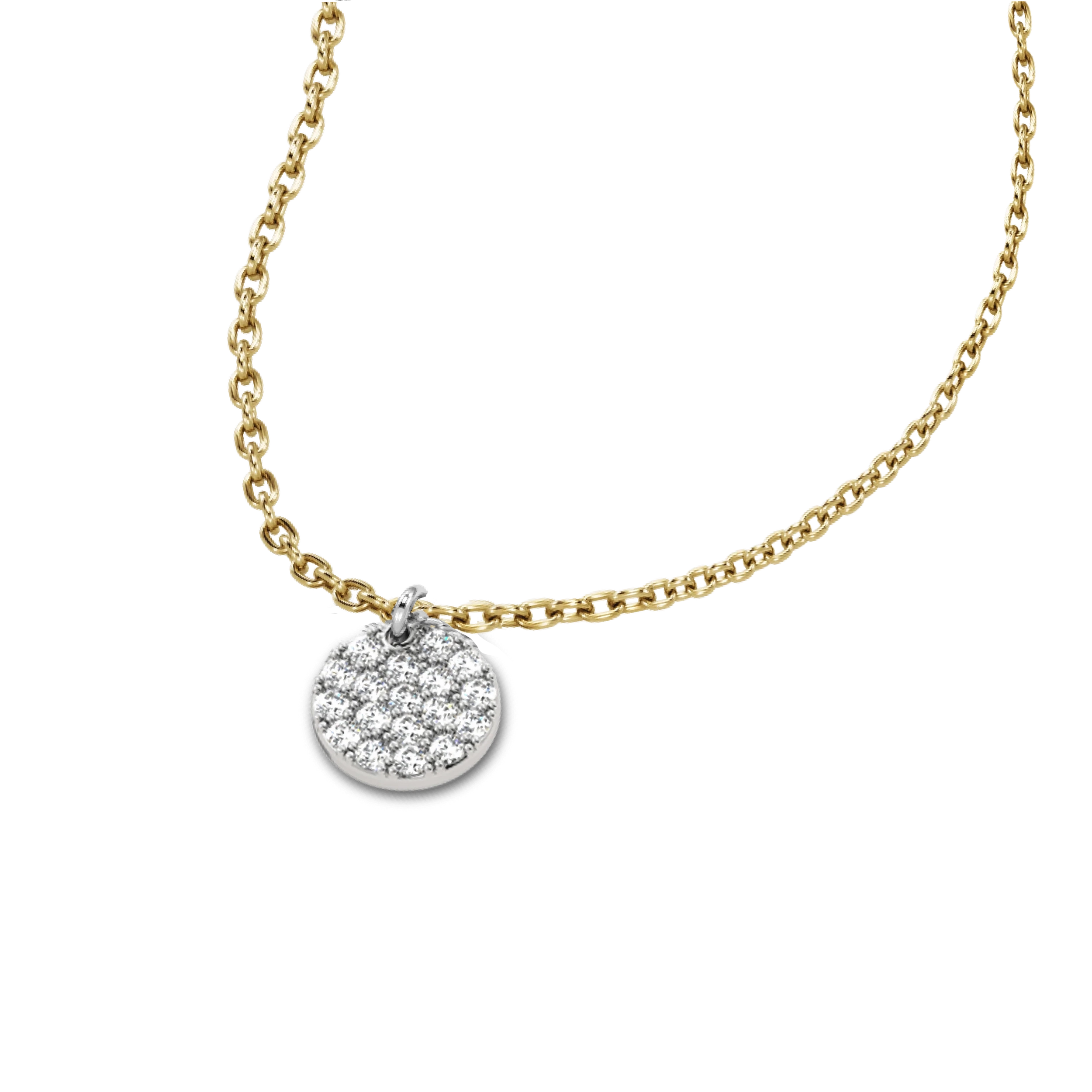 Mom baby Pavé Pendant 18k - Main Image