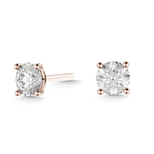 Solitaire Earrings | Brilliant Cut