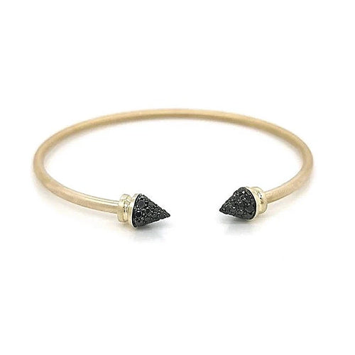 Elastic Bangle Big | Black Diamonds