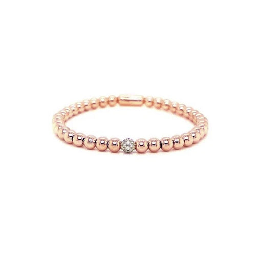 Elastic Bead White Diamonds