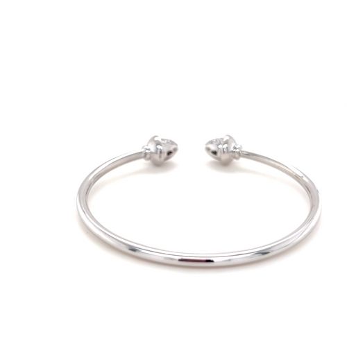 Elastic Bangle Big | White Diamonds