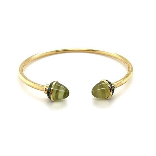 Elastic Bangle | Green Tzavorite