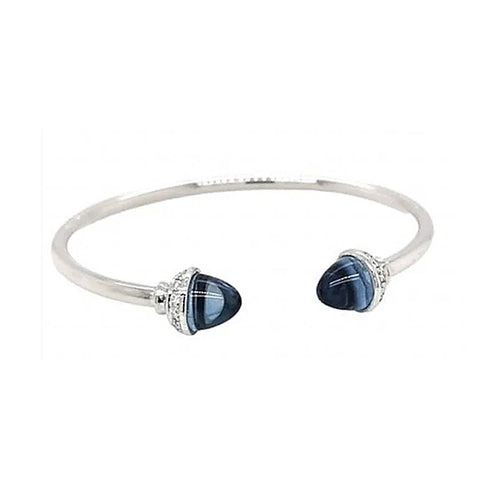 Elastic Bangle | London Blue Topaz