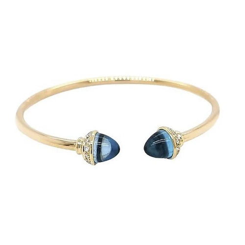 Elastic Bangle | Swiss Blue Topaz