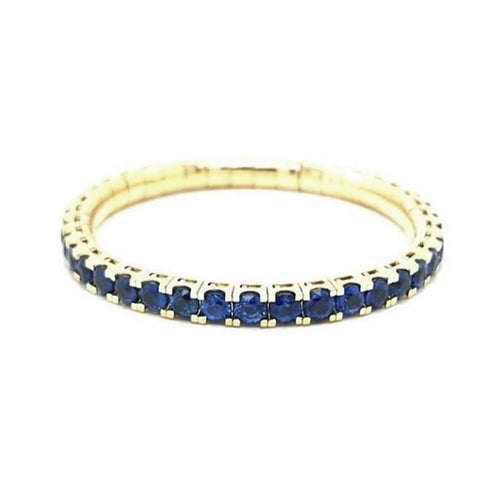 Elastic Tennis Bracelet Giga | Blue Sapphire