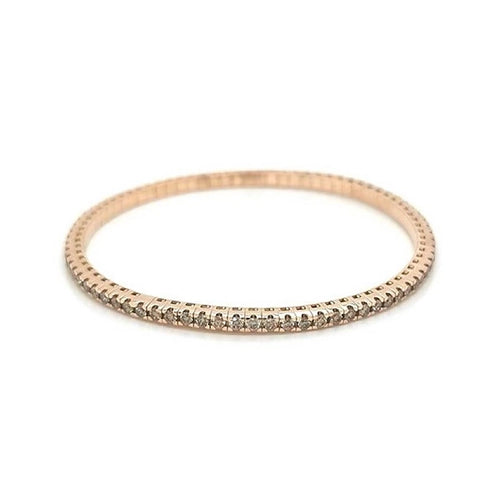 Elastic Tennis Bracelet | Champagne Diamonds