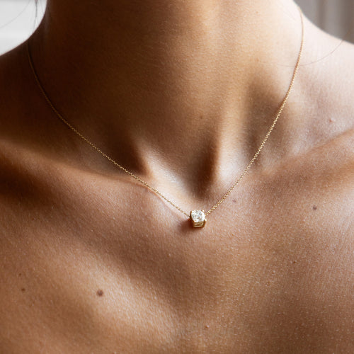 Solitaire Necklace | Cushion Cut