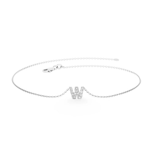 Diamond ♡ Letter Mini | Bracelet 14k