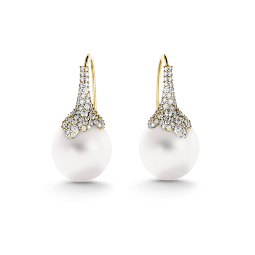 Pearls & Diamonds | White Freshwater Pearl