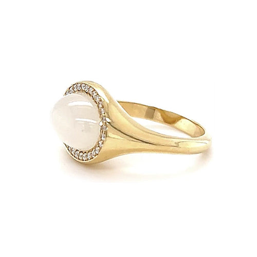 Pinky Ring | White Moonstone