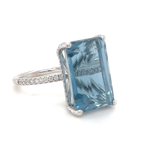 Cocktail ring | Aquamarine