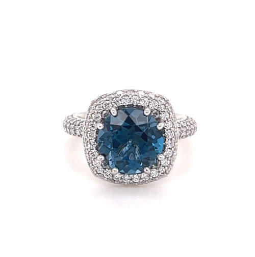 Cocktail pavé | London Blue Topaz