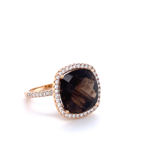 75 Cocktail ring | brown
