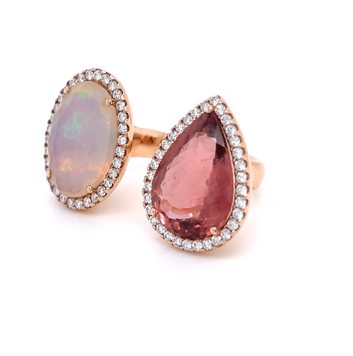 Floating Cocktail  | Opal and tourmaline