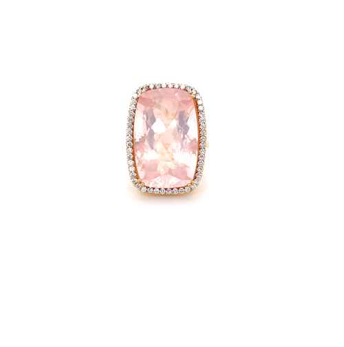 Cocktail ring | Rose quartz