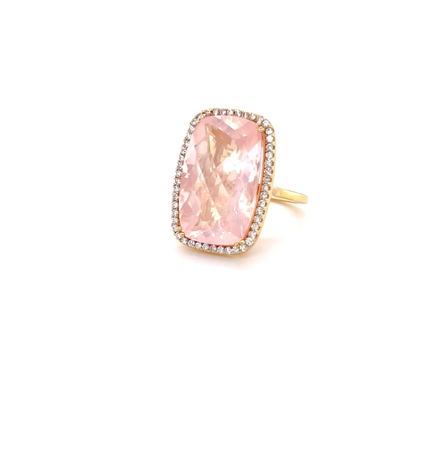 Cocktail ring | Rose quartz