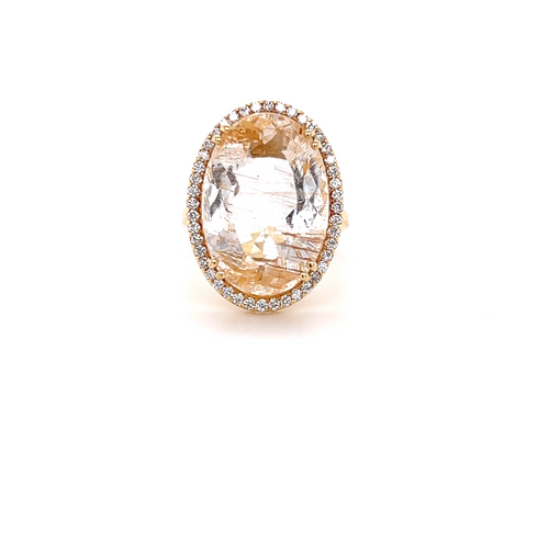 Cocktail ring | Rutile Quartz