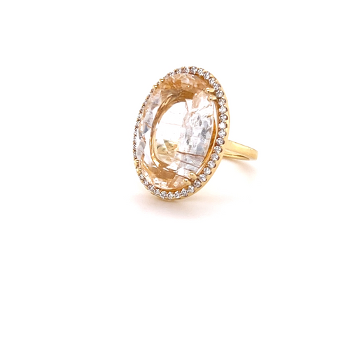 Cocktail ring | Rutile Quartz