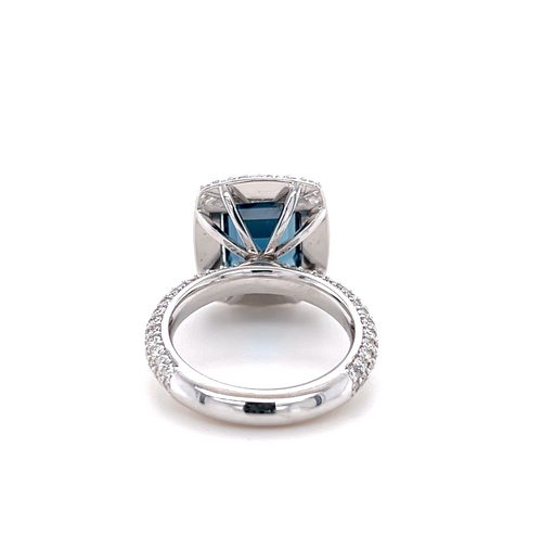 Cocktail pavé | London Blue Topaz