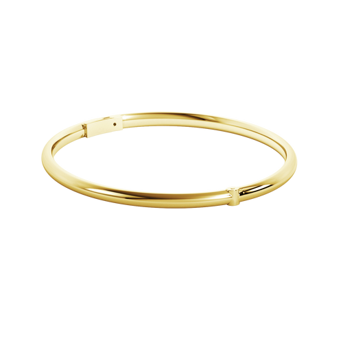 Happy Bangle | Plain Gold