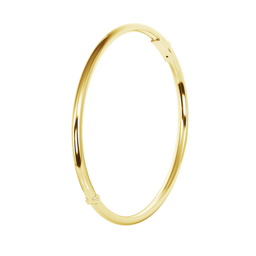 Happy Bangle | Plain Gold