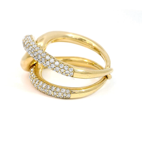 Click | White Diamonds & Yellow Gold