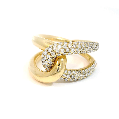 Click | White Diamonds & Yellow Gold