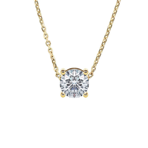 Solitaire Necklace | Brilliant cut, four prongs