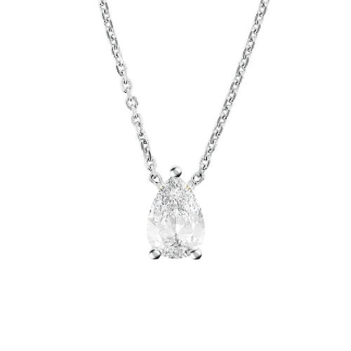 Solitaire Necklace |  Pear Cut