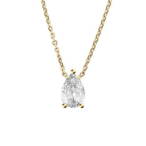 Solitaire Necklace |  Pear Cut