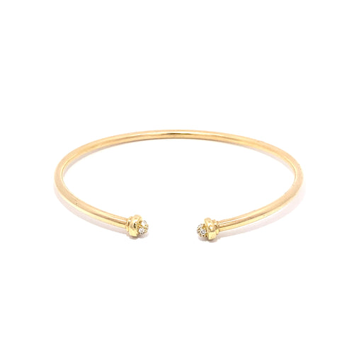 Elastic Bangle Small | White Diamonds