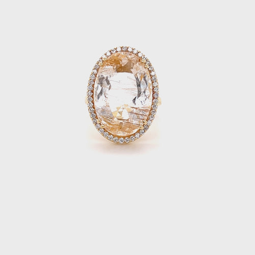 Cocktail ring | Rutile Quartz