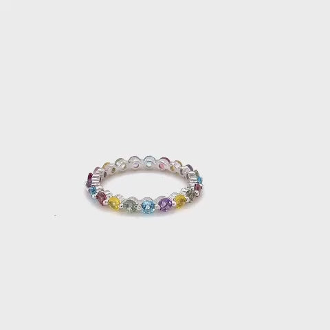 Bubbles Rainbow | 0.07ct sapphires