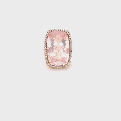 Cocktail ring | Rose quartz