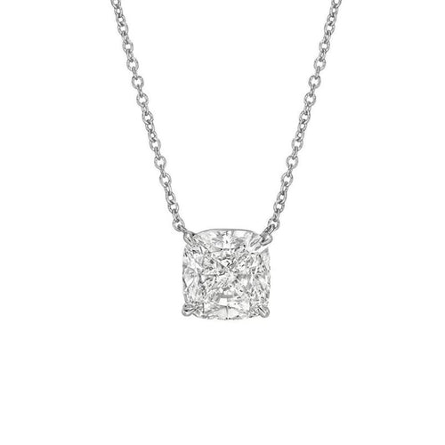 Solitaire Necklace | Cushion Cut